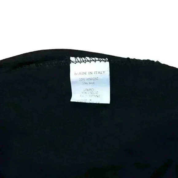 Anthropologie Laura Guidotti Silk Blend Navy Blue Paisley Maxi Dress - Picture 8 of 8